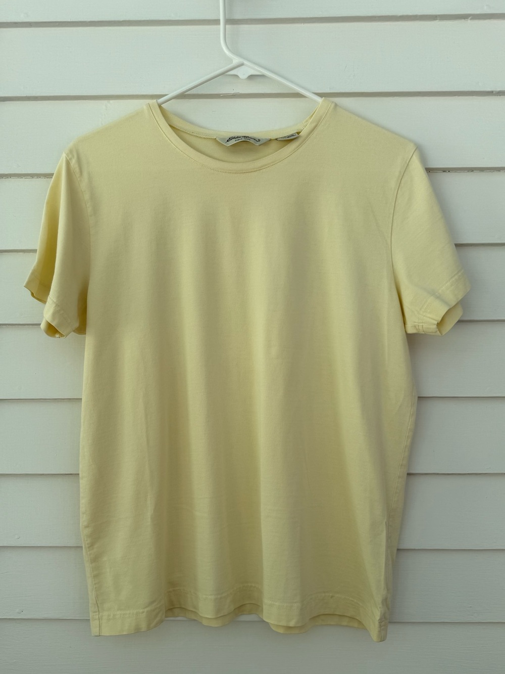 Eddie Bauer | Butter Yellow Pima Cotton Short Sleeve Tee Shirt Medium